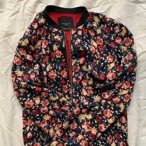 Zara Floral Bomber Jacket